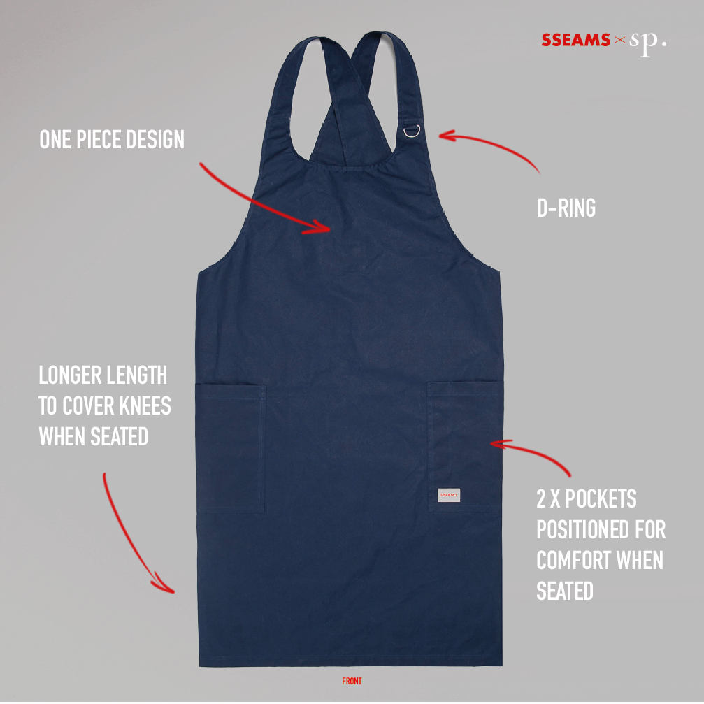 SSEAMS CORE WRAP APRON